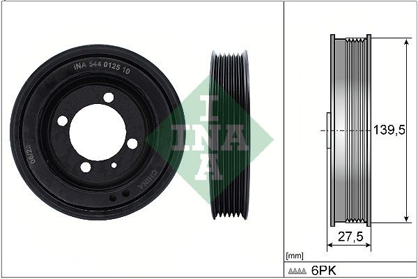 Schaeffler INA Szíjtárcsa, főtengely 544 0125 10