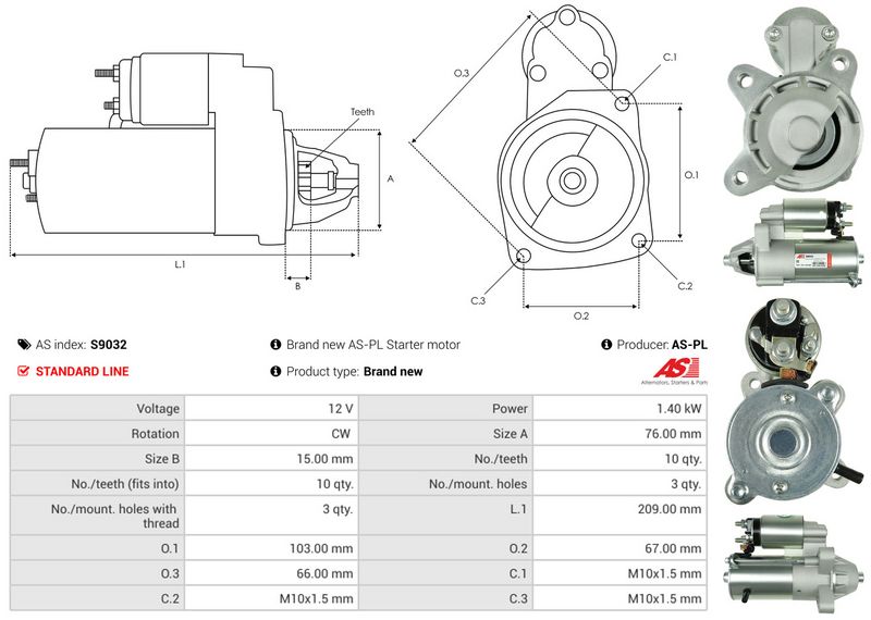 AS-PL S9032 Starter