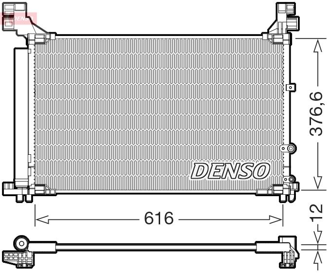 DENSO kondenzátor, klíma DCN50133