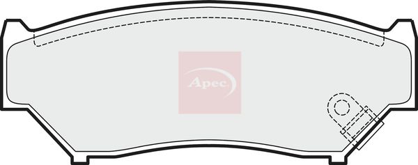 APEC Brake Pad Set, disc brake PAD1520