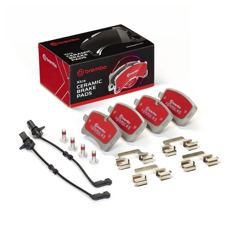 комплект спирачно феродо, дискови спирачки BREMBO