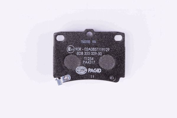 Комплект гальмівних накладок, дискове гальмо, Hella Pagid 8DB355009-501