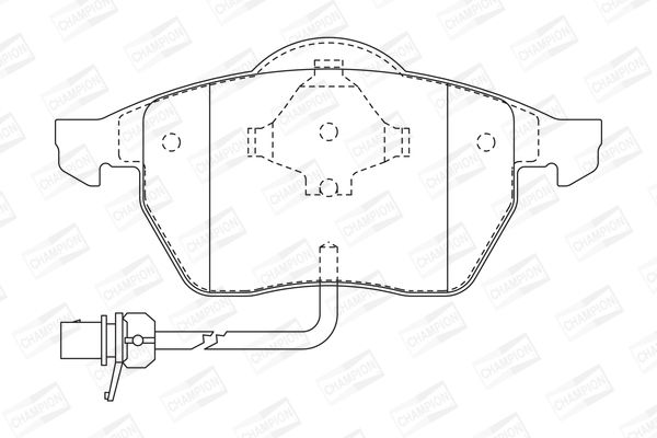 CHAMPION Volkswagen тормозные колодки передний Sharan 00-Ford GalaxySeat