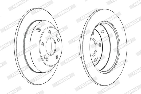 Гальмівний диск, Ferodo DDF1873C