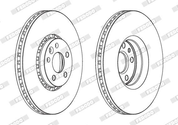 FERODO DDF1801C-1 Brake Disc