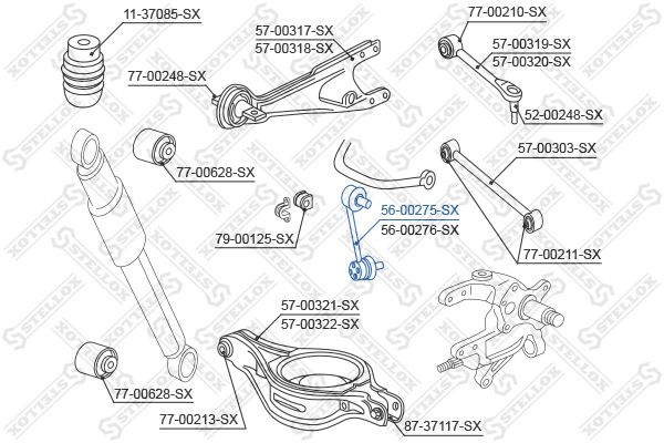 STELLOX 56-00275-SX Link/Coupling Rod, stabiliser bar