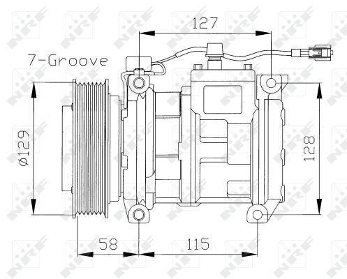 NRF 32094 Compressor, air conditioning