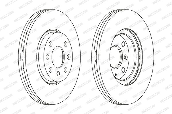 Гальмівний диск, Ferodo DDF1131C