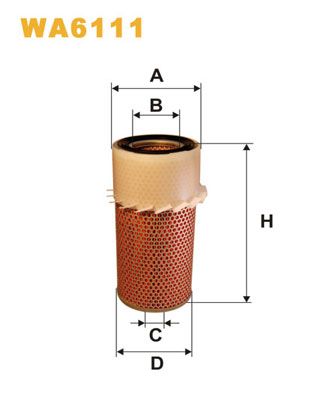 Повітряний фільтр, Wix Filters WA6111