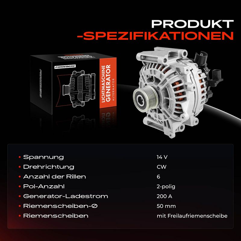Frankberg 5481FB0001770 Alternator