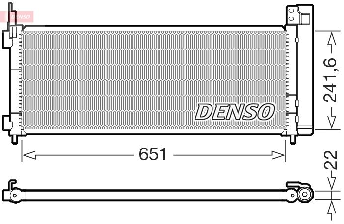 DENSO kondenzátor, klíma DCN50123