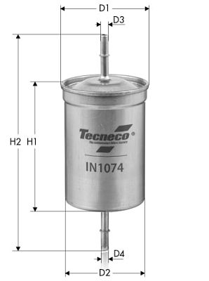 TECNECO FILTERS Üzemanyagszűrő IN1074