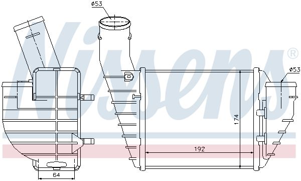 NISSENS 96691 Charge Air Cooler