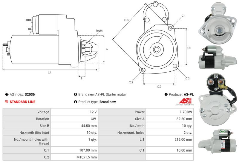 AS-PL S2036 Starter