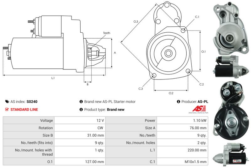 AS-PL S0240 Starter