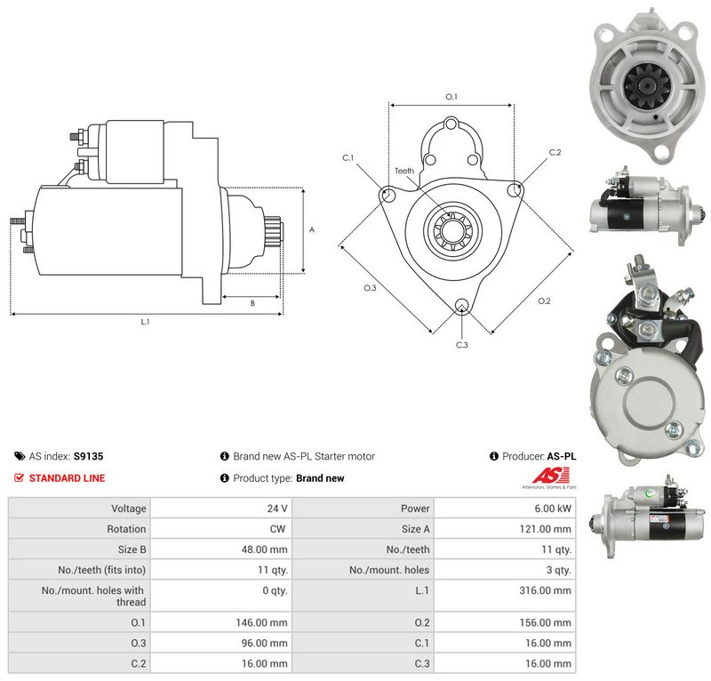 AS-PL S9135 Starter
