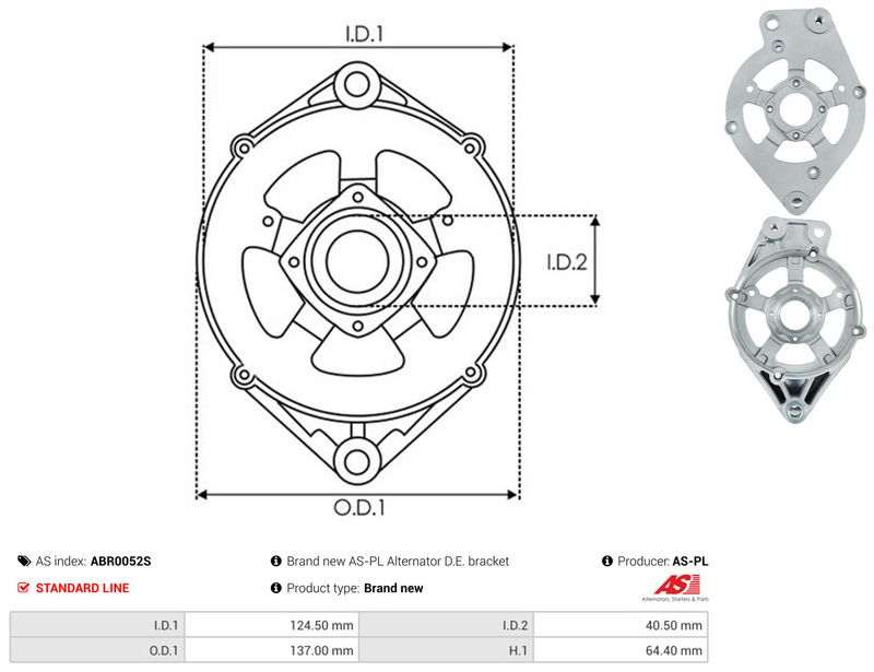 Kaitsekate, generaator, AS-PL ABR0052S