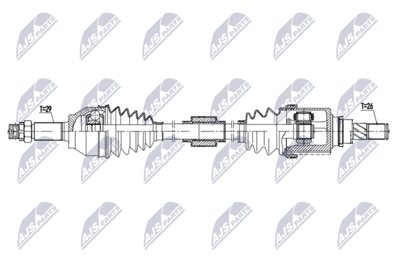 NTY NPW-NS-216 Drive Shaft