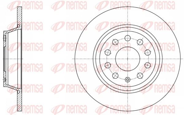 REMSA 61646.00 Stabdžių diskas
