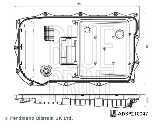 BLUE PRINT ADBP210047 Hydraulic Filter, automatic transmission