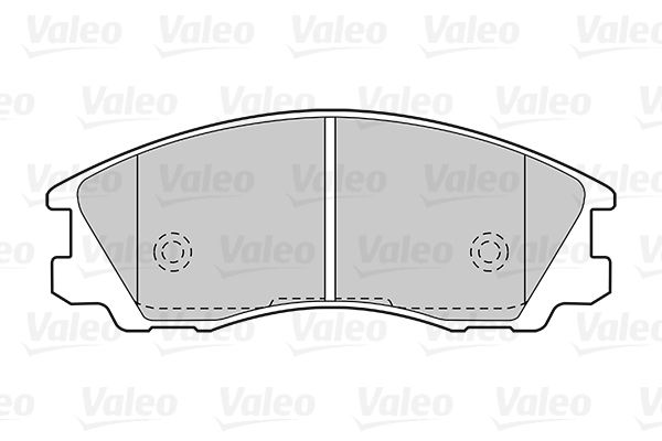 Комплект гальмівних накладок, дискове гальмо, Valeo 301506