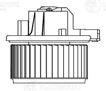 Електродвигун, компресор салону, Luzar LFH1189