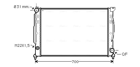 AVA QUALITY COOLING hűtő, motorhűtés AIA2110