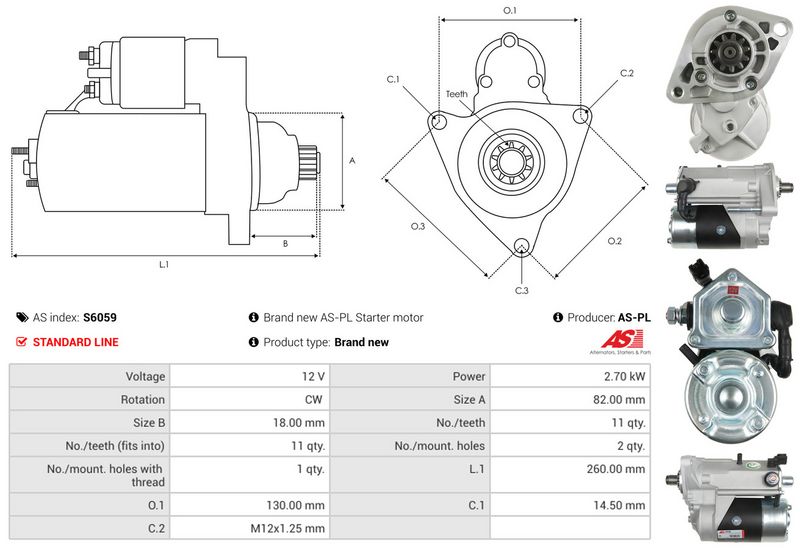 AS-PL S6059 Starter