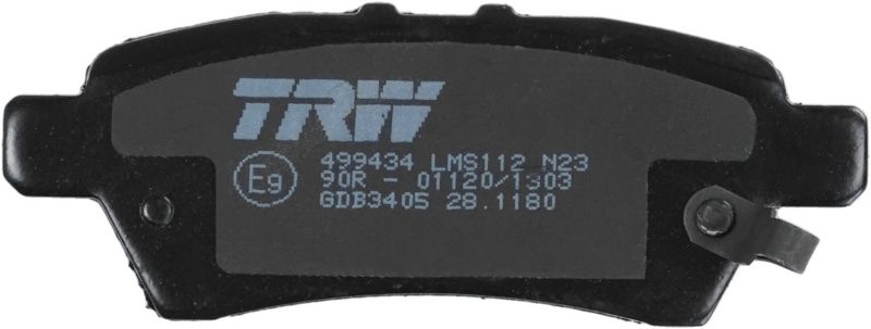 TRW GDB3405 Brake Pad Set, disc brake