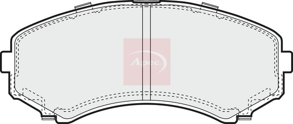 APEC Brake Pad Set, disc brake PAD1244