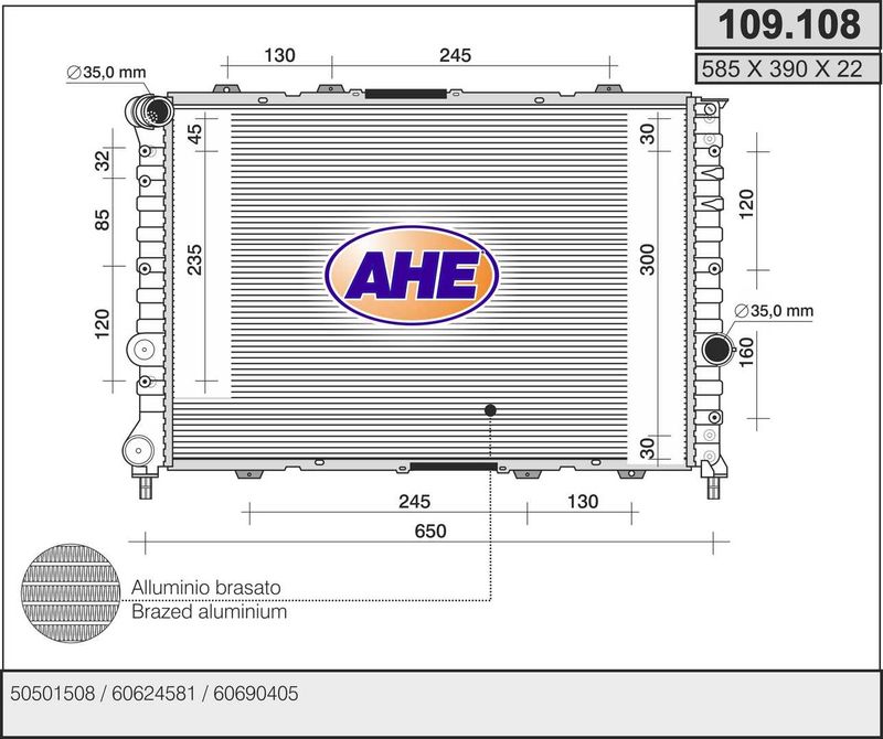 AHE 109.108 - Aušinimo radiatorius