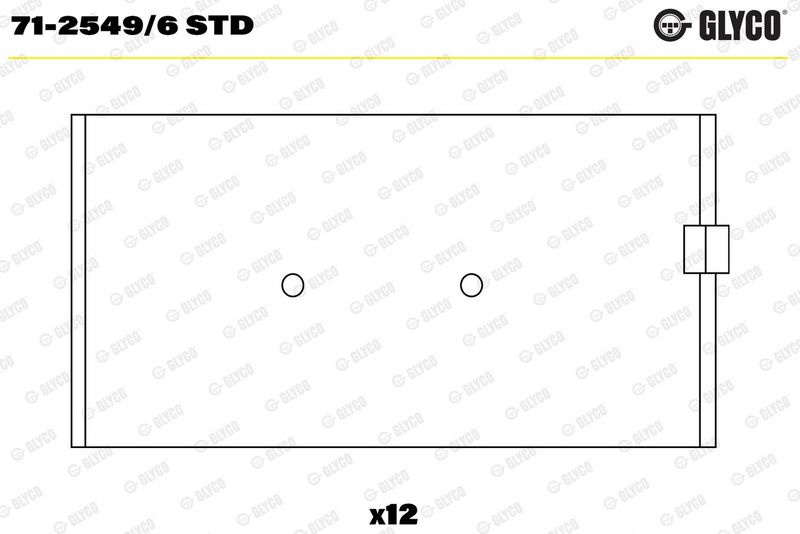 Coussinet+bielle GLYCO 71-2549/6 STD