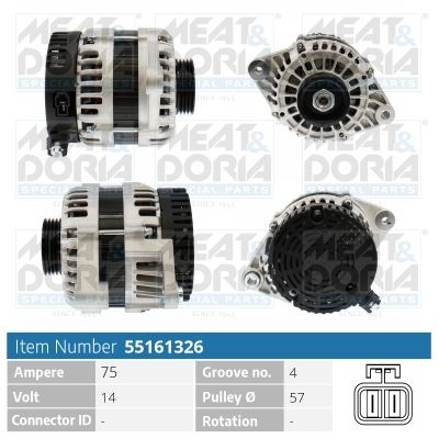 MEAT & DORIA 55161326 - Generatorius
