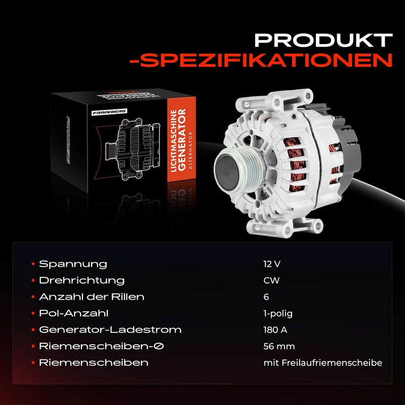 Frankberg 5481FB0002087 Alternator