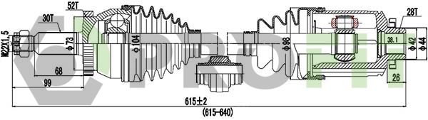 Приводний вал, Profit 2730-3040