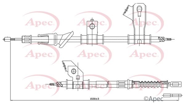 APEC Cable Pull, parking brake CAB1302