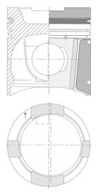 Product Image - Zuiger - 41498600 - KOLBENSCHMIDT