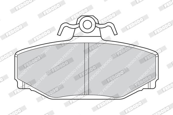 FERODO FDB676 Brake Pad Set, disc brake