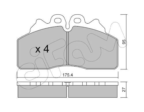Set placute frana,frana disc 822-850-0 CIFAM