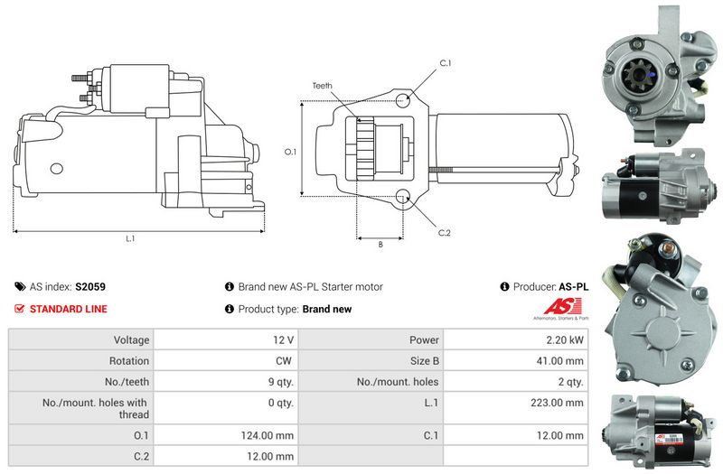 AS-PL S2059 Starter
