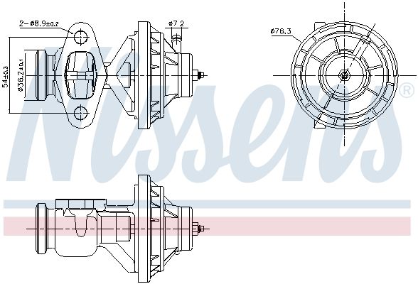 NISSENS AGR-szelep 98390