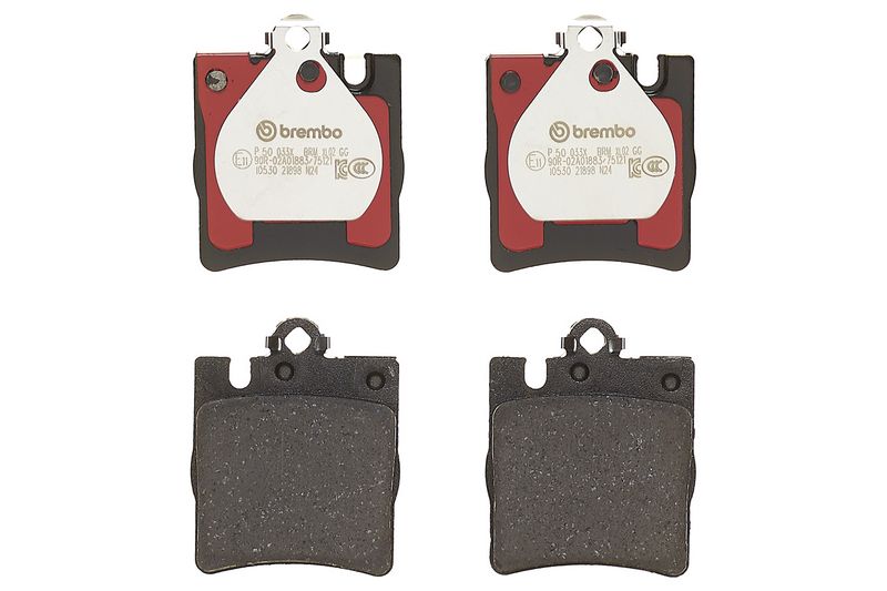 Piduriklotsi komplekt, ketaspidur, BREMBO P 50 033X