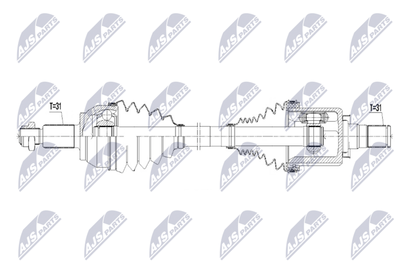 NTY NPW-LR-015 Drive Shaft