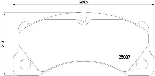 Колодка тормозов. диск. PORSCHE CAYENNE, VW TOUAREG передн. (выр-во BREMBO)