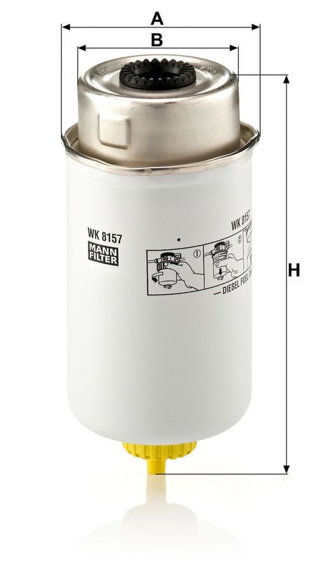 Kütusefilter, MANN-FILTER WK 8157