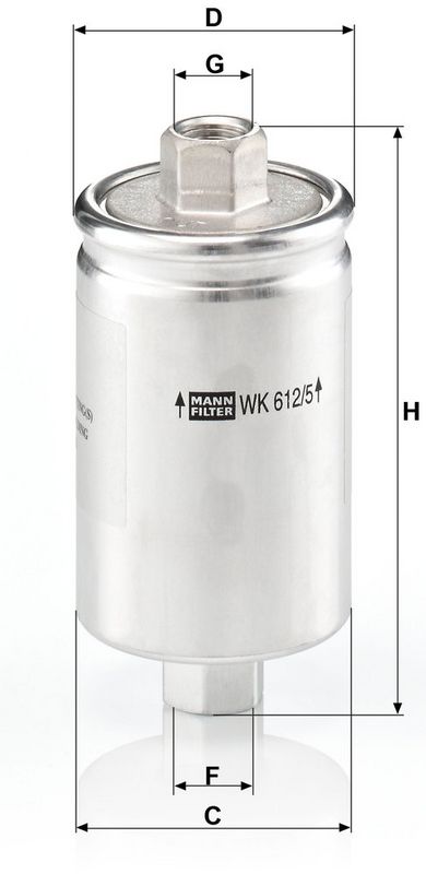 Filtru combustibil WK 612/5 MANN-FILTER