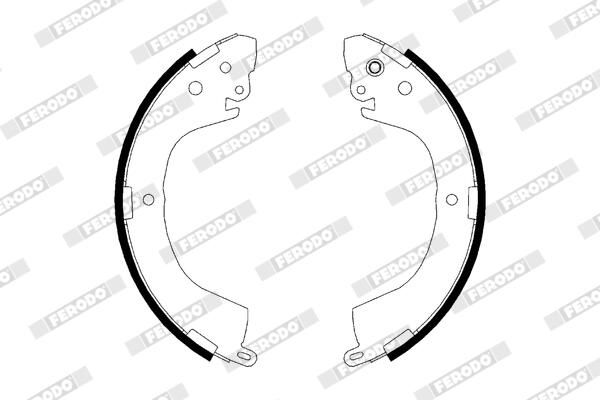 FERODO FSB617 Brake Shoe Set