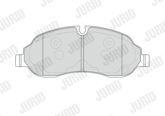 Комплект гальмівних накладок, дискове гальмо, Jurid 573438J