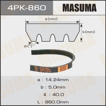 Поліклиновий ремінь, Masuma 4PK-860