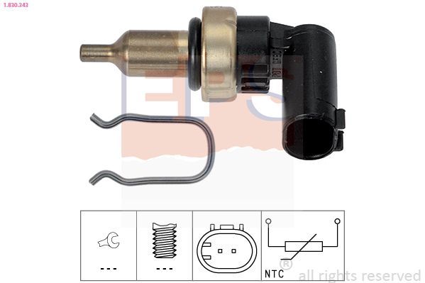 Sensor, temperatura del refrigerante
